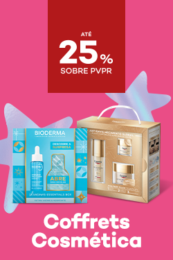 Coffrets de Cosmética com destaque promocional de até 25% sobre preço de Venda ao Público Recomendado